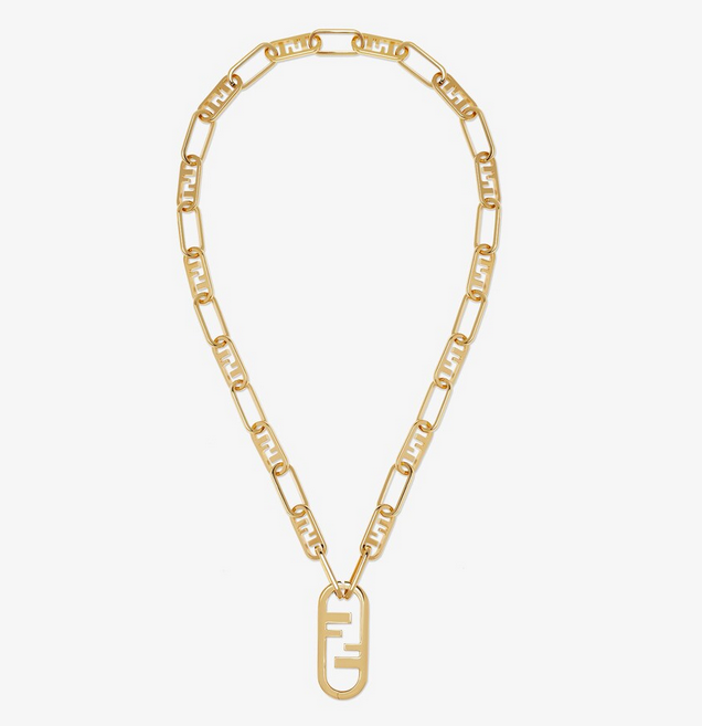 Fendi Oval Lock Necklace – Luxury Designer Jewelry – product image 1