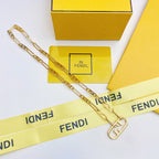 Fendi Oval Lock Necklace – Luxury Designer Jewelry – product image 4