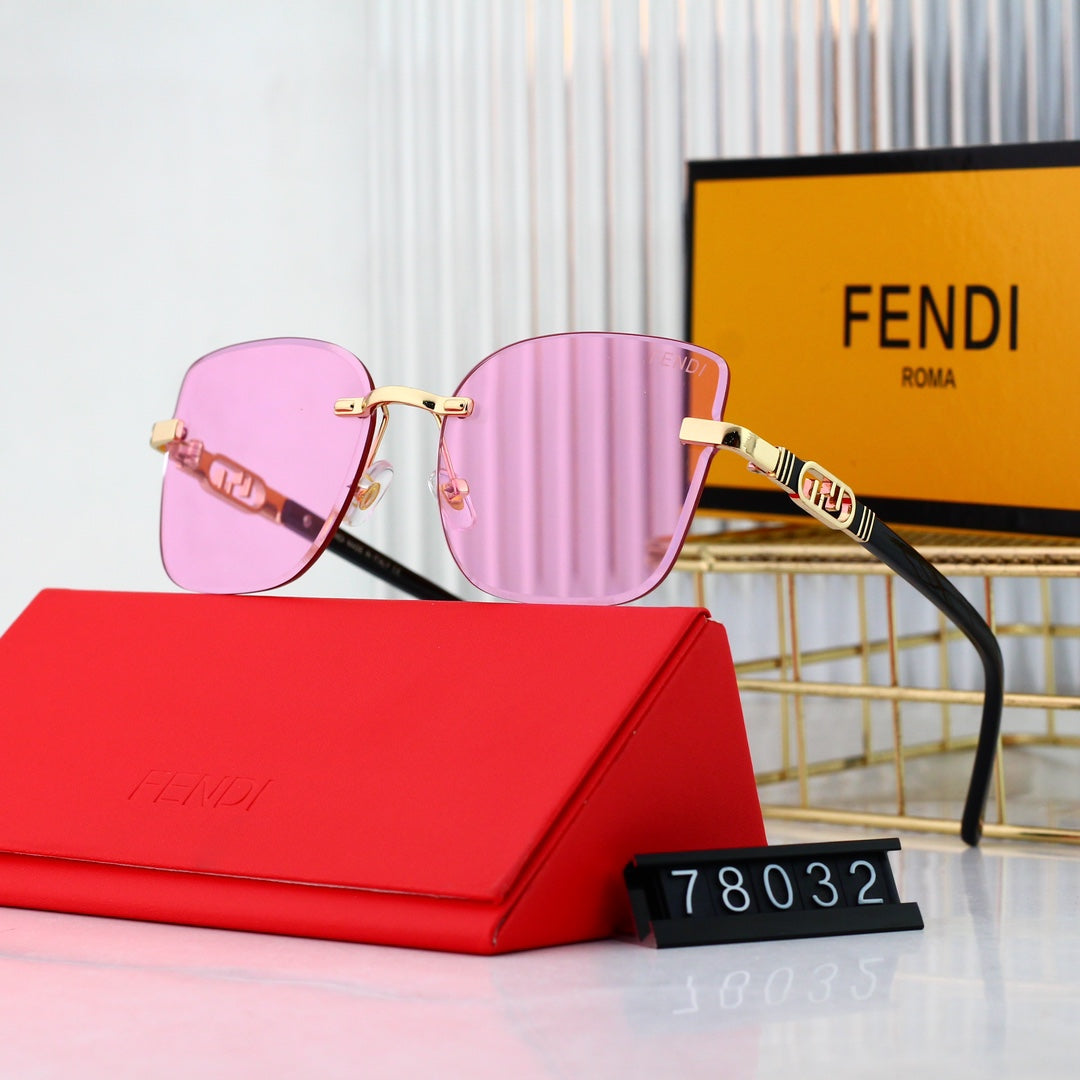 Fendi Oversized Metal Interlocking FF Polarized Sunglasses for Unisex – product image 4