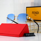 Fendi Oversized Metal Interlocking FF Polarized Sunglasses for Unisex – product image 8