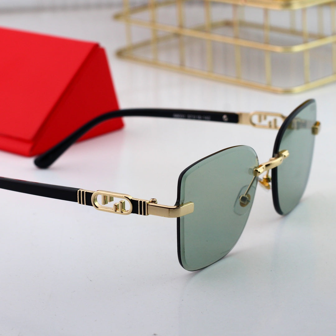 Fendi Oversized Metal Interlocking FF Polarized Sunglasses for Unisex – product image 9