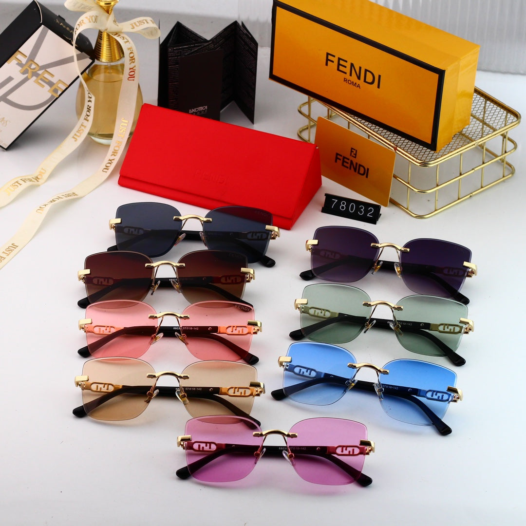 Fendi Oversized Metal Interlocking FF Polarized Sunglasses for Unisex – product image 12
