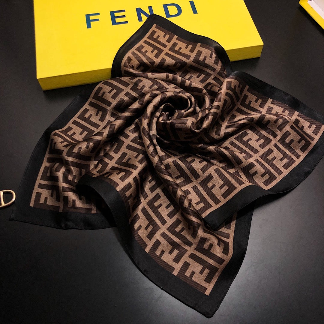 Fendi Premium Woven F Square Scarf for Women – product image 3