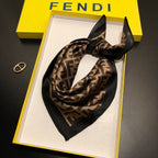 Fendi Premium Woven F Square Scarf for Women – product image 5
