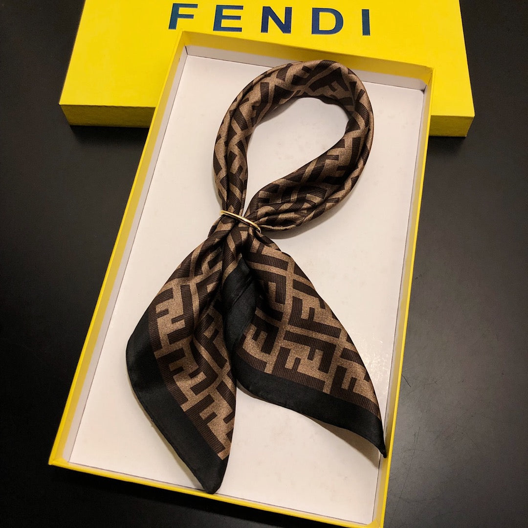 Fendi Premium Woven F Square Scarf for Women – product image 6