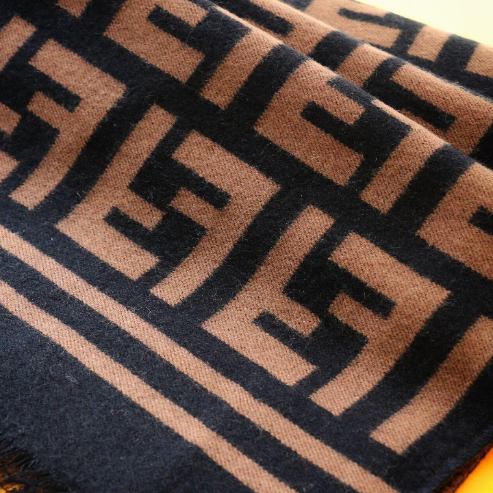 Fendi Premium Woven Unisex FF Monogram Double-sided Scarf – product image 10