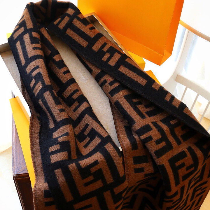 Fendi Premium Woven Unisex FF Monogram Double-sided Scarf – product image 11