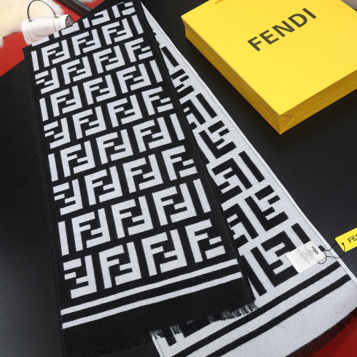Fendi Premium Woven Unisex FF Monogram Double-sided Scarf – product image 12