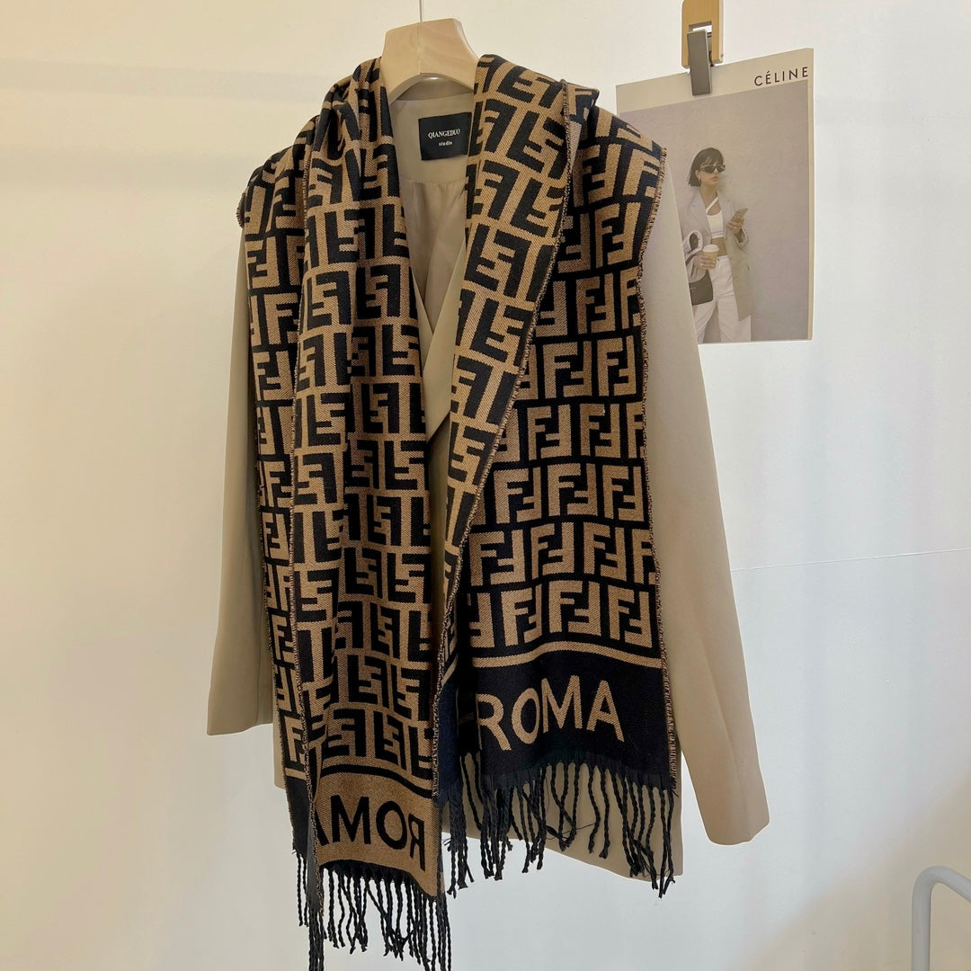 Fendi Premium Woven Vintage F Embossed Scarf for Women – product image 11