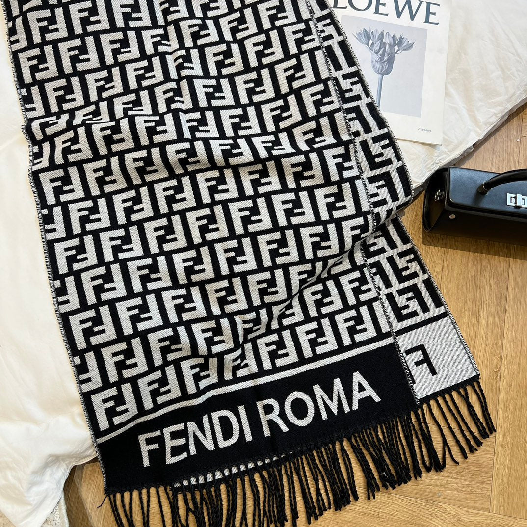 Fendi Premium Woven Vintage F Embossed Scarf for Women – product image 2