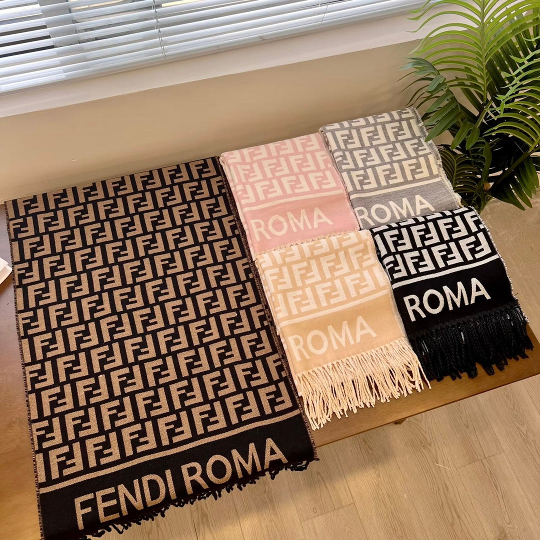 Fendi Premium Woven Vintage F Embossed Scarf for Women – product image 7