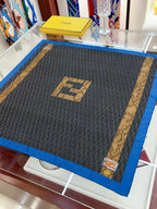 Fendi Retro Pattern Square Silk Scarf for Women – product image 2