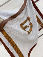 Fendi Retro Pattern Square Silk Scarf for Women – product image 5