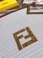 Fendi Retro Pattern Square Silk Scarf for Women – product image 6