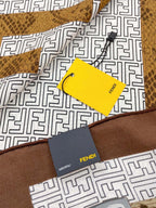 Fendi Retro Pattern Square Silk Scarf for Women – product image 8