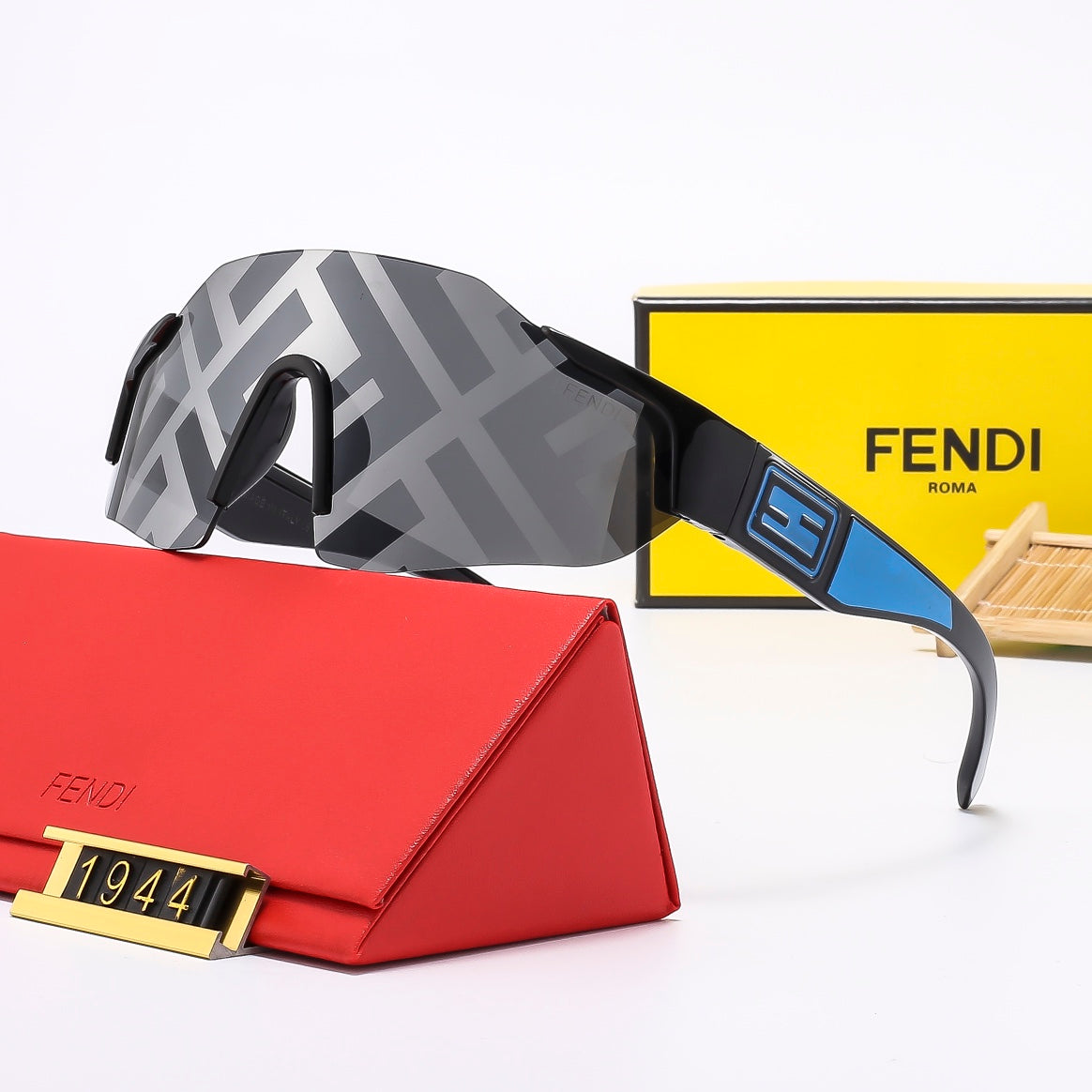 Fendi Round Oversized Shield Polarized Sunglasses for Unisex – product image 2
