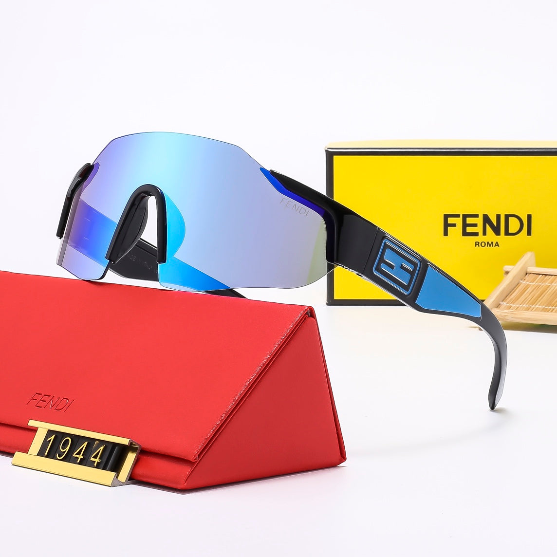 Fendi Round Oversized Shield Polarized Sunglasses for Unisex – product image 5