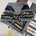 Fendi Twill Silk Chain Element Square Scarf for Women – product image 13