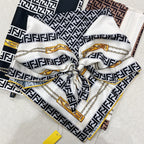 Fendi Twill Silk Chain Element Square Scarf for Women – product image 15