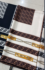 Fendi Twill Silk Chain Element Square Scarf for Women – product image 3