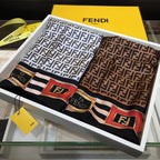 Fendi Twill Silk Emblem Print Square Scarf for Women – product image 7