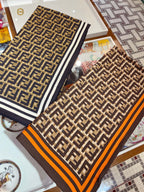 Fendi Twill Silk FF Monogram Square Scarf for Women – product image 13