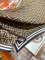 Fendi Twill Silk FF Monogram Square Scarf for Women – product image 17