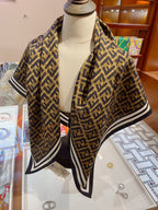 Fendi Twill Silk FF Monogram Square Scarf for Women – product image 6