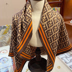 Fendi Twill Silk FF Monogram Square Scarf for Women – product image 7