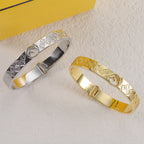 Fendi Vintage F Engraved Metal Bracelet – Luxury Jewelry – product image 7
