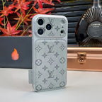 Louis Vuitton iPhone 17 Pro Max Case – Luxury Designer Leather Cover – Orange