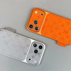 Louis Vuitton iPhone 17 Pro Max Case – Luxury Designer Leather Cover – Orange