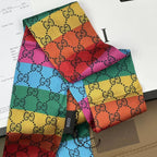 Gucci 100% Silk Double Satin Bow Tie Scarf & Headband – Hair Ribbon, Bag… – product image 10