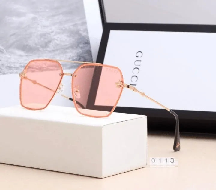 Gucci Aviator Bee Double Bridge Hexagonal Sunglasses for Unisex – product image 6