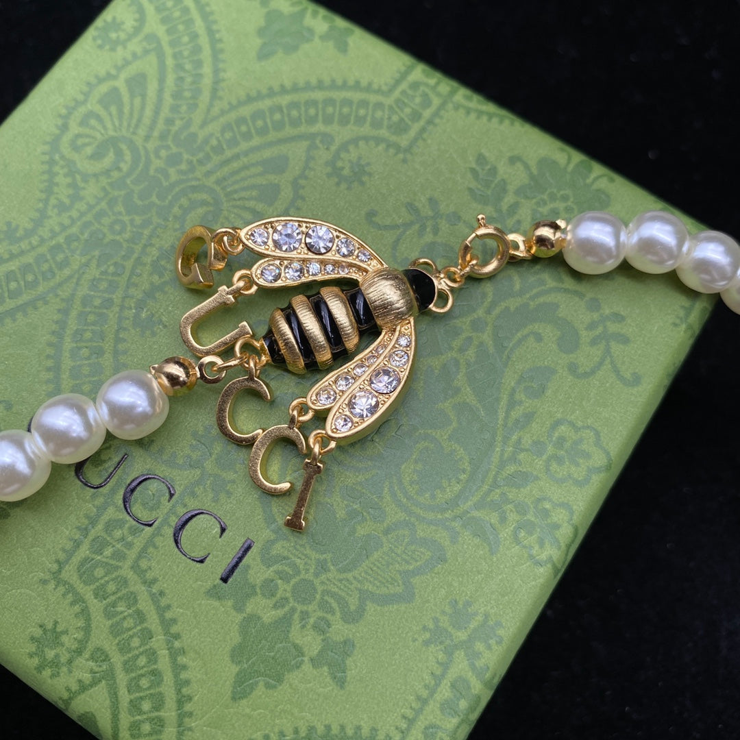 Gucci Bee Pearl Necklace – Luxury Designer Jewelry – product image 3