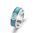 Gucci Blue Enamel Ring – Luxury Designer Jewelry – product image 1