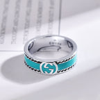 Gucci Blue Enamel Ring – Luxury Designer Jewelry – product image 2