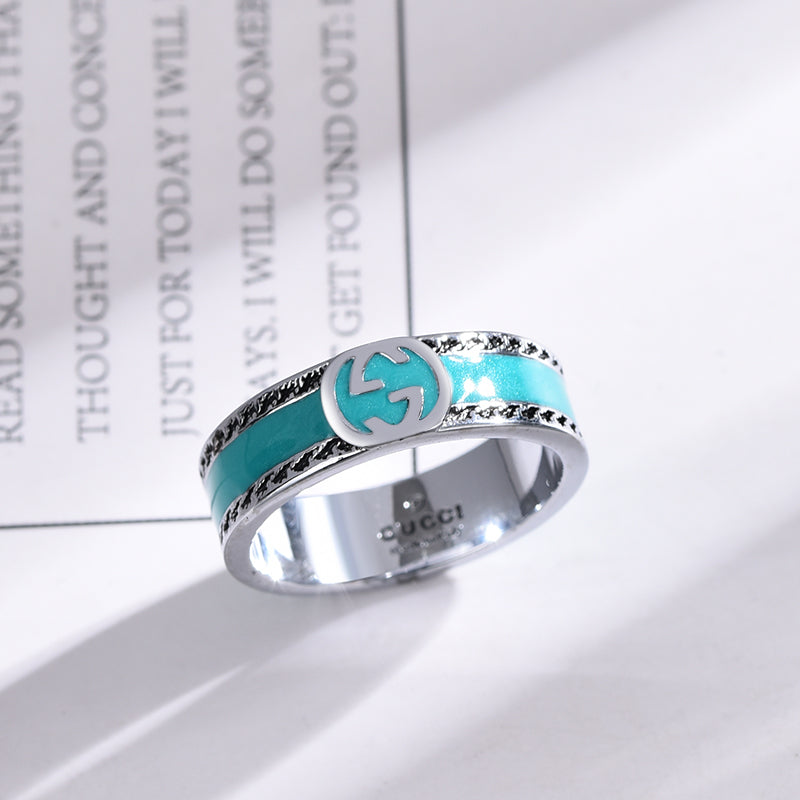 Gucci Blue Enamel Ring – Luxury Designer Jewelry – product image 5