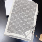 Gucci Cashmere All-match Double G Jacquard Scarf for Women – product image 1