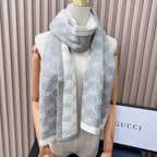 Gucci Cashmere All-match Double G Jacquard Scarf for Women – product image 12