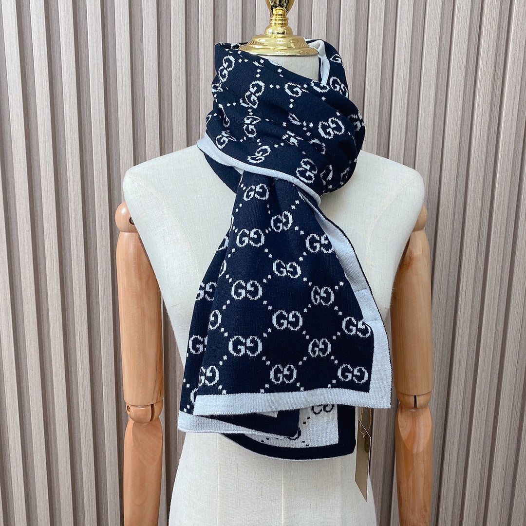 Gucci Cashmere All-match Double G Jacquard Scarf for Women – product image 15