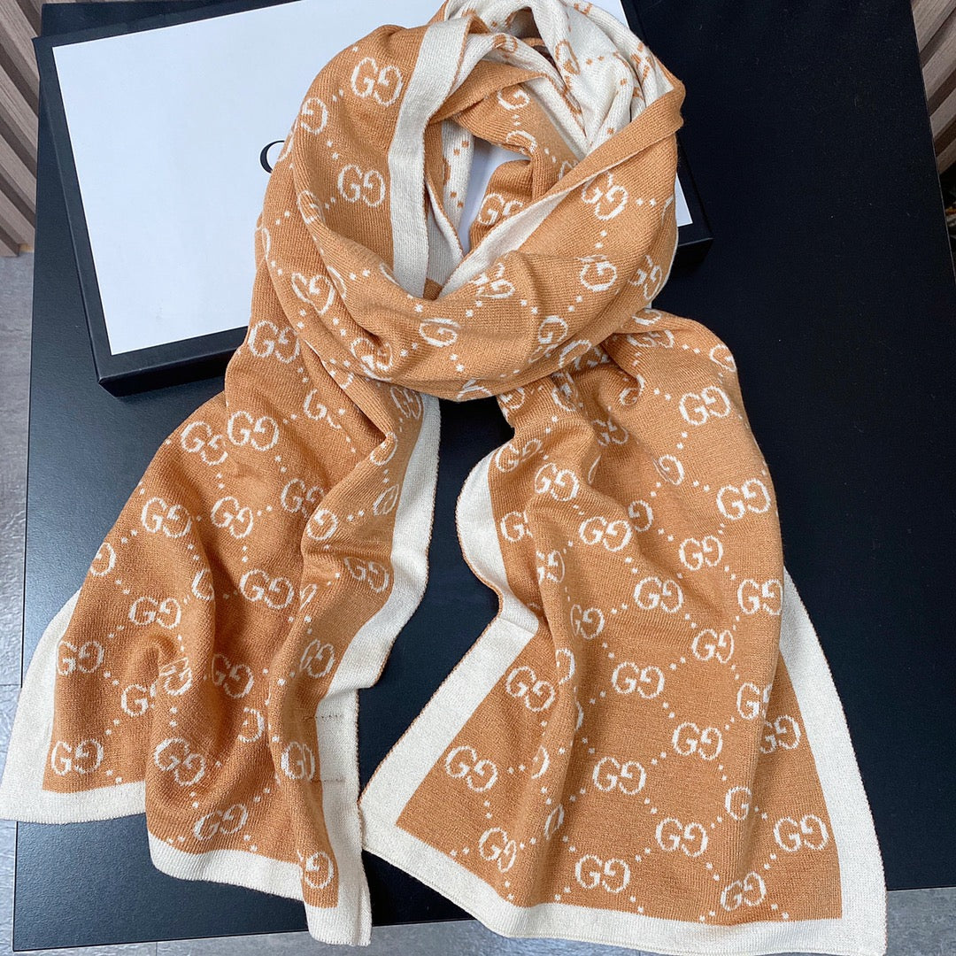 Gucci Cashmere All-match Double G Jacquard Scarf for Women – product image 17