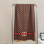 Gucci Cashmere Classic Full Logo Jacquard Warm Scarf Shawl for Women – product image 19