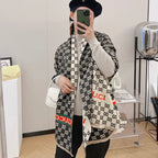 Gucci Cashmere Classic Full Logo Jacquard Warm Scarf Shawl for Women – product image 23