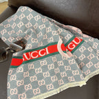 Gucci Cashmere Classic Full Logo Jacquard Warm Scarf Shawl for Women – product image 25