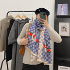 Gucci Cashmere Classic Full Logo Jacquard Warm Scarf Shawl for Women – product image 28