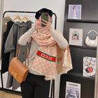 Gucci Cashmere Classic Full Logo Jacquard Warm Scarf Shawl for Women – product image 32