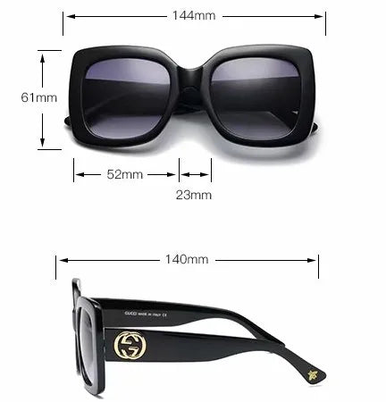 Gucci Classic Color Matching Square Sunglasses for Unisex – product image 20