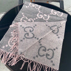 Gucci Classic Large Letter Jacquard Cashmere Scarf for Women – product image 11