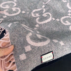 Gucci Classic Large Letter Jacquard Cashmere Scarf for Women – product image 14